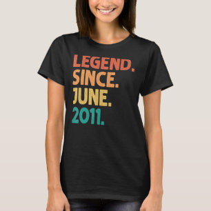 11. Geburtstag seit Juni 2011 11 Jahre alt T-Shirt