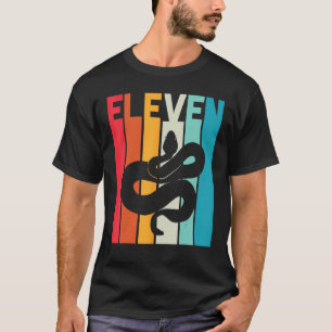 11. Geburtstag Vintage Schlange Lover Pet Reptile T-Shirt