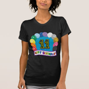 11. Geburtstags-Geschenke mit sortiertem T-Shirt
