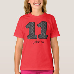 11. Geburtstags-KARIERTER individueller Name V22 T-Shirt