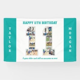 11. Geburtstagsfeier 11. FotoCollage Banner