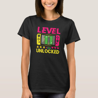 11. Geburtstagsjunge Stufe 11 Entsperrter Video Ga T-Shirt