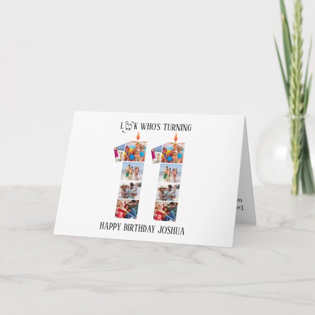11. Geburtstagskarte Karte (Vorderseite)