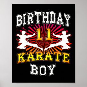 11. Geburtstagskind - Karate 11 Jahre Poster