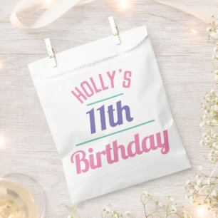 11. Geburtstagsparty Candy Bag Geschenktütchen