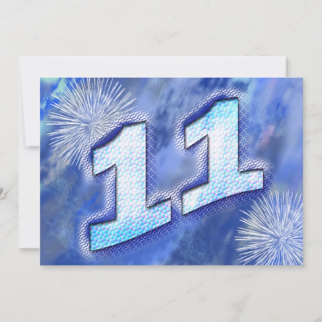 11. Geburtstagsparty Einladung (Vorderseite)