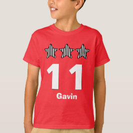 11 Geburtstagstoren Big Number Individuelle Name V T-Shirt