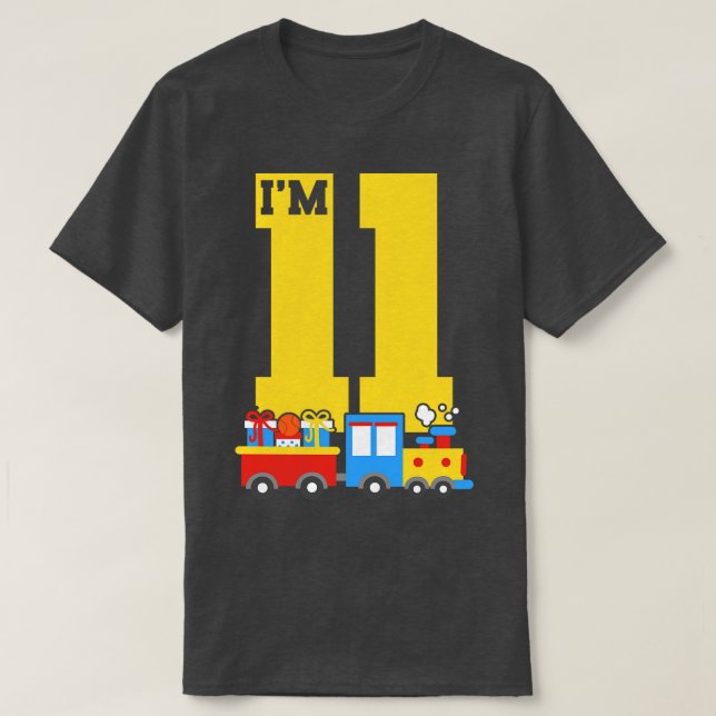 11. Geburtstagszug 1 T-Shirt (Design vorne)