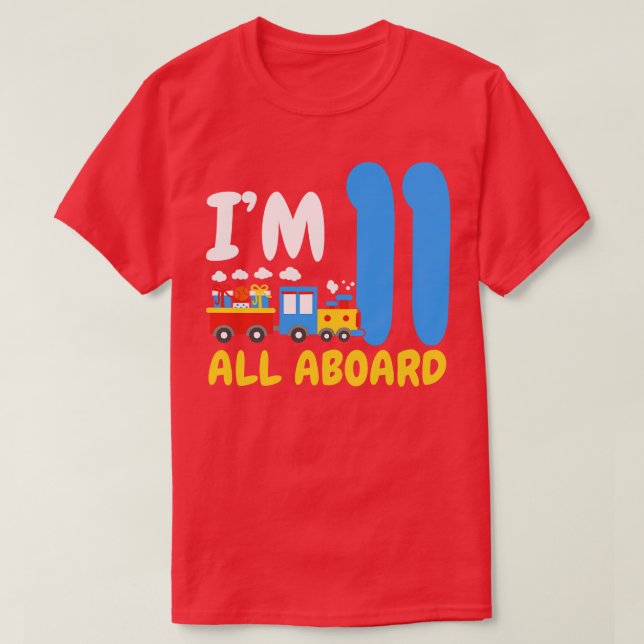 11. Geburtstagszug T-Shirt (Design vorne)