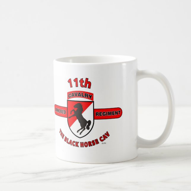 11. GEPANZERTE KAVALLERIE-REGIMENT "SCHWARZ-PFERD KAFFEETASSE (Rechts)