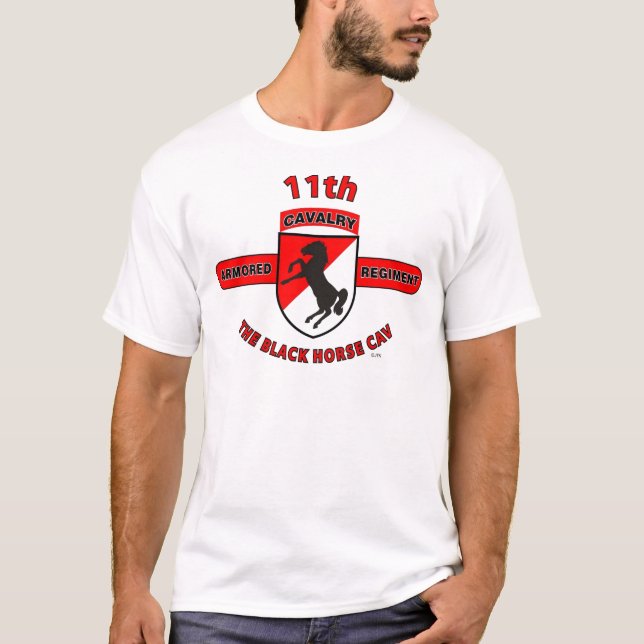 11. GEPANZERTE KAVALLERIE-REGIMENT "SCHWARZ-PFERD T-Shirt (Vorderseite)