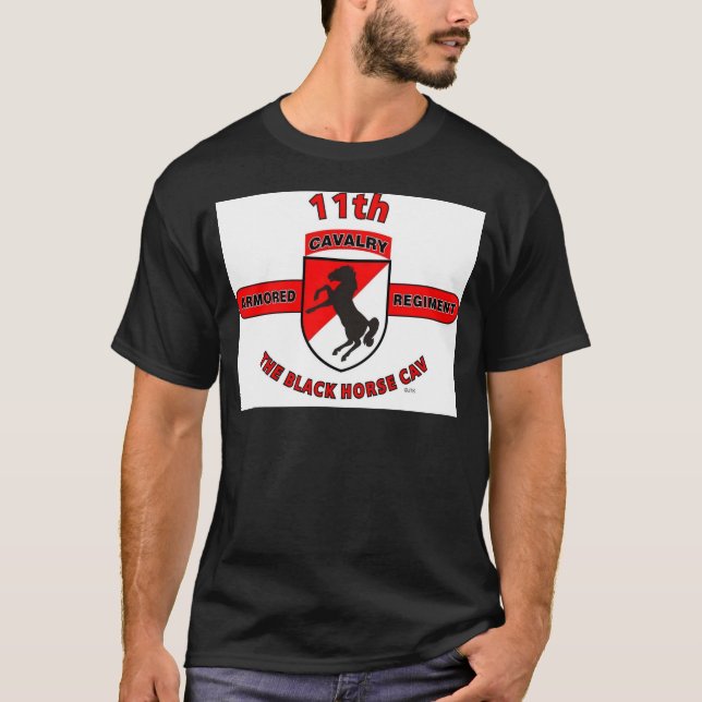 11. GEPANZERTE KAVALLERIE-REGIMENT "SCHWARZ-PFERD T-Shirt (Vorderseite)