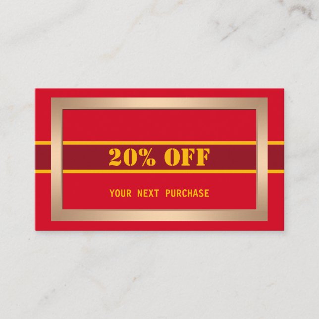 11. Geschenkgutschein Visitenkarte (Vorderseite)