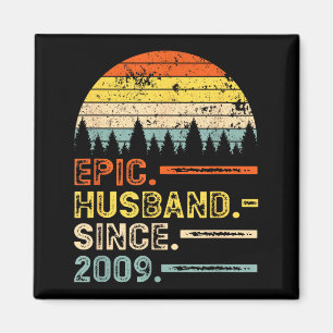 11. Hochzeitsjubiläum epische Ehemann-Kunst Magnet