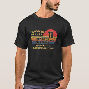 11. Hochzeitstag 11. Hochzeit T-Shirt
