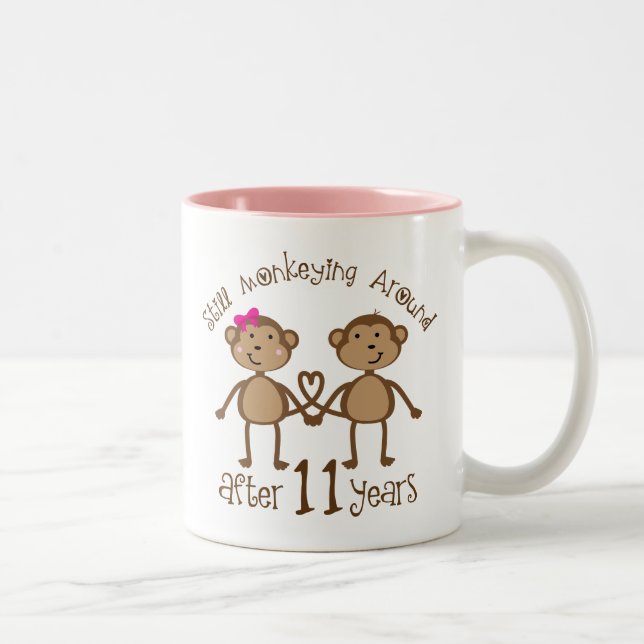 11. Hochzeitstag-Geschenke Zweifarbige Tasse (Rechts)