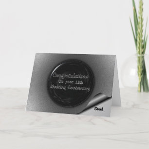 11. Hochzeitstag Karte