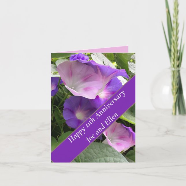 11. Hochzeitstag Karte (Vorderseite)