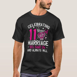 11. Hochzeitstag Matching Couple Men Women T-Shirt