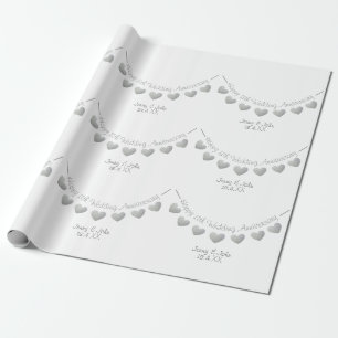11. Hochzeitstag personalisiert Geschenkpapier