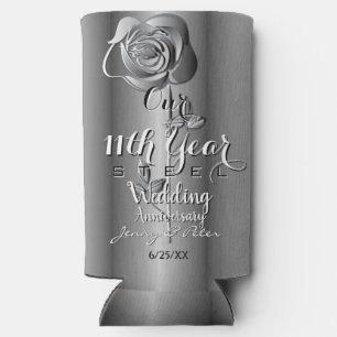 11. Hochzeitstag Stahl Rose Selters Dosenkühler