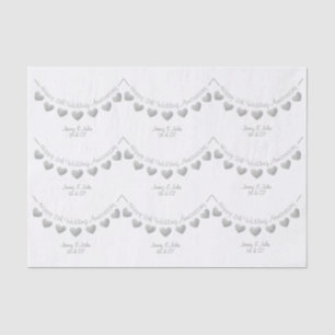 11. Hochzeitstag Stahlherz-Papier Seidenpapier