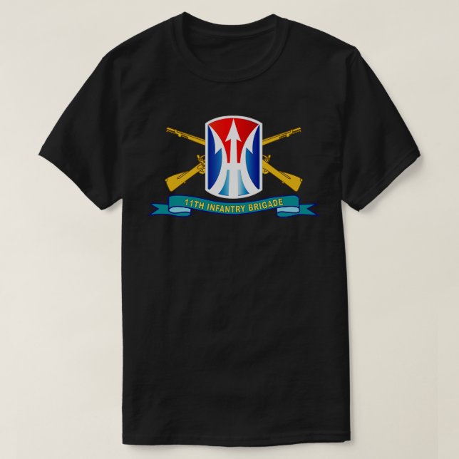 11. Infanterie Brigade SSI w Br Ribbon X T-Shirt (Design vorne)