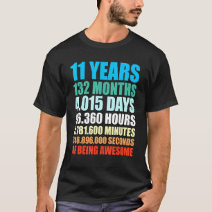 11 Jahre 132 Monate Phantastisch 11. Geburtstag T-Shirt
