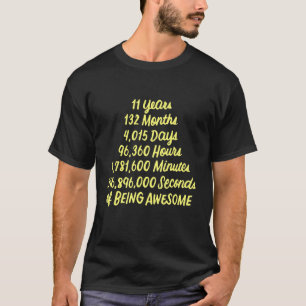 11 Jahre 132 Monate Phantastisch 11. Geburtstag T-Shirt