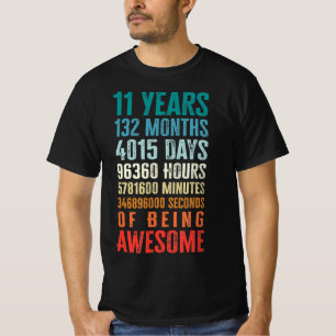 11 Jahre 132 Monate Phantastisch 11. Geburtstag T-Shirt