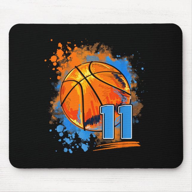 11 Jahre alt 11. Geburtstag Baseball Mousepad (Vorne)