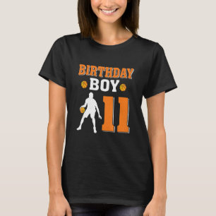 11 Jahre alt 11. Geburtstag Boy Basketball Party T-Shirt