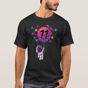 11 Jahre alt 11. Geburtstag Junge Astronaut T-Shirt