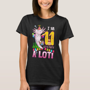 11 Jahre alt Axolotl 11. Geburtstagsparty Boys Gir T-Shirt