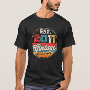 11 Jahre alt Geburtstag Geboren 2011 Vintage 11. G T-Shirt