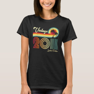 11 Jahre alt Vintag 2011 11. Geburtstag T-Shirt