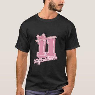 11 Jahre Alte Ästhetik Mädchen Geburtstag Mädchen T-Shirt