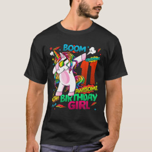 11 Jahre alte Comicen zum Geburtstag Einhorn Dabbi T-Shirt