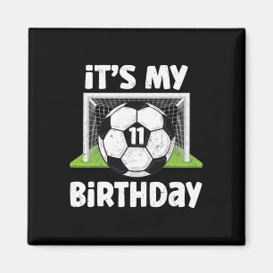 11 Jahre alte Fußballspieler zum 11. Geburtstag Ki Magnet