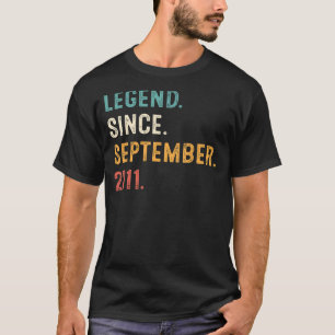 11 Jahre alte Legende Seit September 2011 11. Gebu T-Shirt