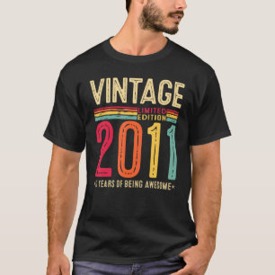 11 Jahre alte Vintage 2011 T-Shirts 11. Geburtstag
