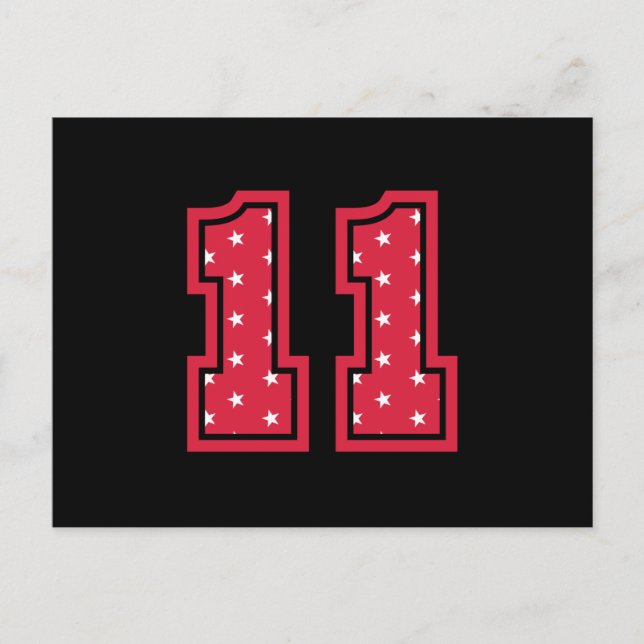 11 JAHRE ALTER GEBURTSTAG 11. Geburtstag Kinder Vi Postkarte (Vorderseite)