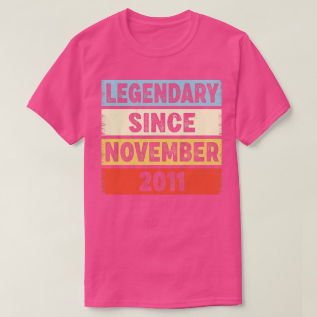 11 Jahre alter Legendär seit November 2011 11. T-Shirt (Design vorne)