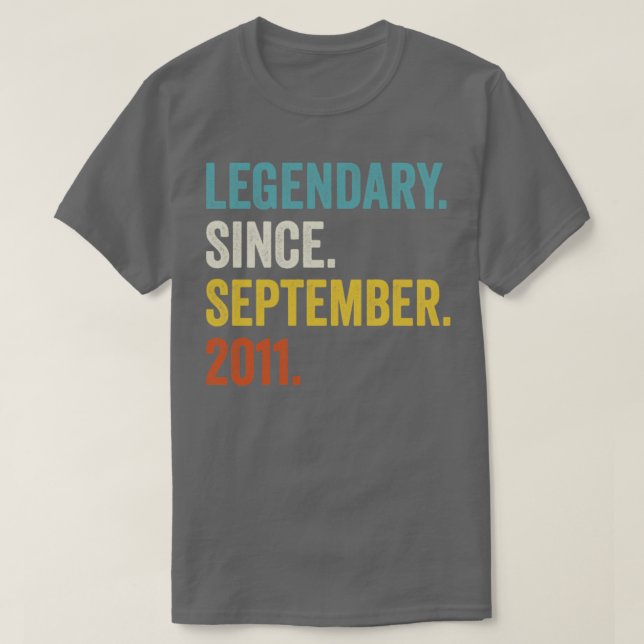 11 Jahre alter Legendär seit September 2011 11. B T-Shirt (Design vorne)