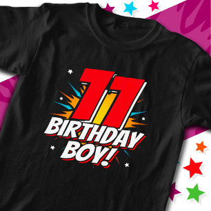 11 Jahre alter Superheld zum Geburtstag Junge 11.  T-Shirt