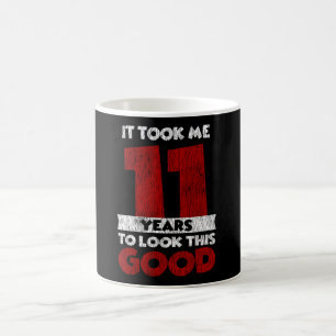 11 Jahre alter Tag sah ich gut aus 11. Geburtstag Kaffeetasse