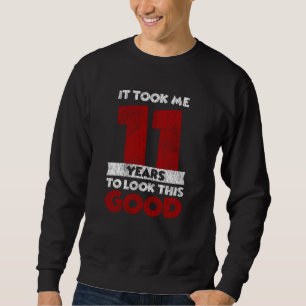 11 Jahre alter Tag sah ich gut aus 11. Geburtstag Sweatshirt