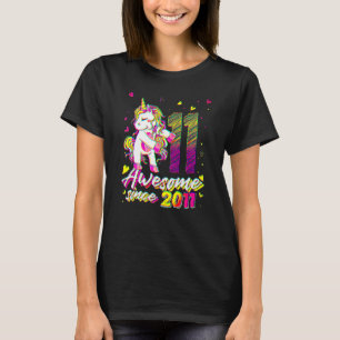 11 Jahre altes Einhorn, 11. Geburtstag Einfärbung T-Shirt