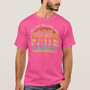 11 Jahre altes Geschenk Vintag 2011 Limited Editio T-Shirt