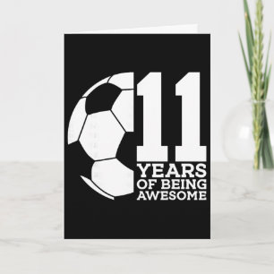 11 Jahre Awesome Fußball 11. Geburtstag _1  Karte